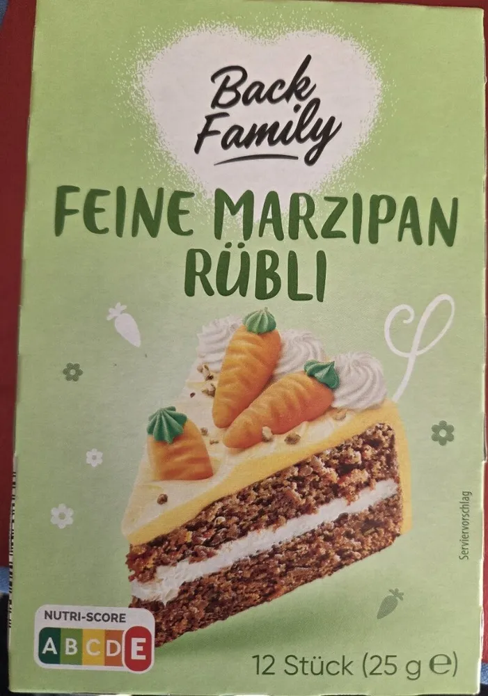 Marzipan Rübli