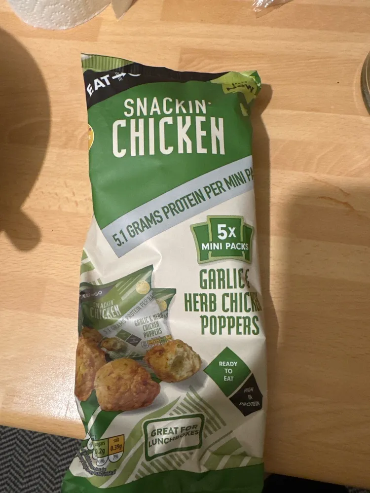 Eat & Go Snackin' Garlic & Herb Chicken Poppers