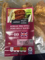 Korean BBQ Style Pork Belly Slices