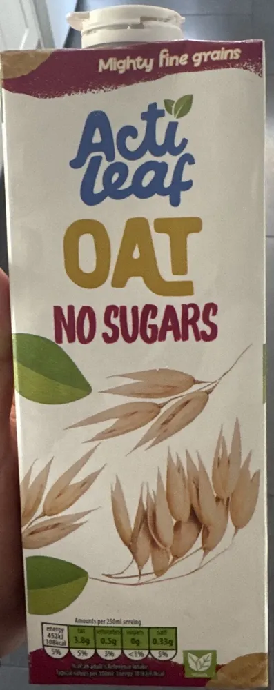 Mighty fine grains Acti leaf OAT A NO SUGARS energ