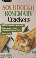 Sourdough rosemary crackers