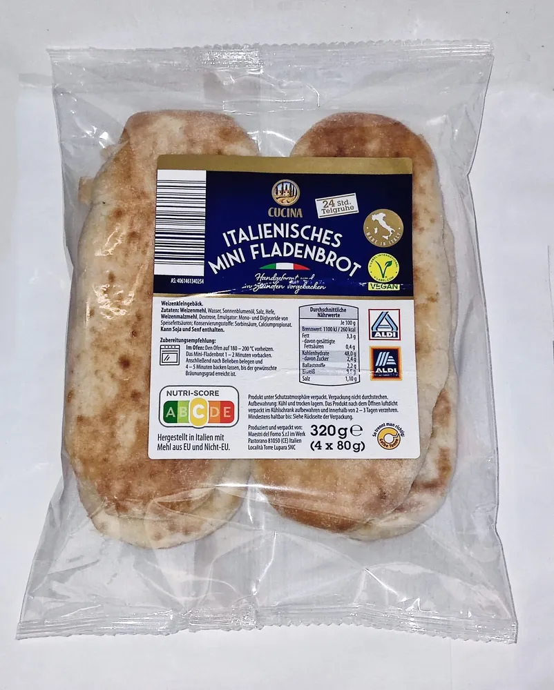 Italienisches Minifladenbrot