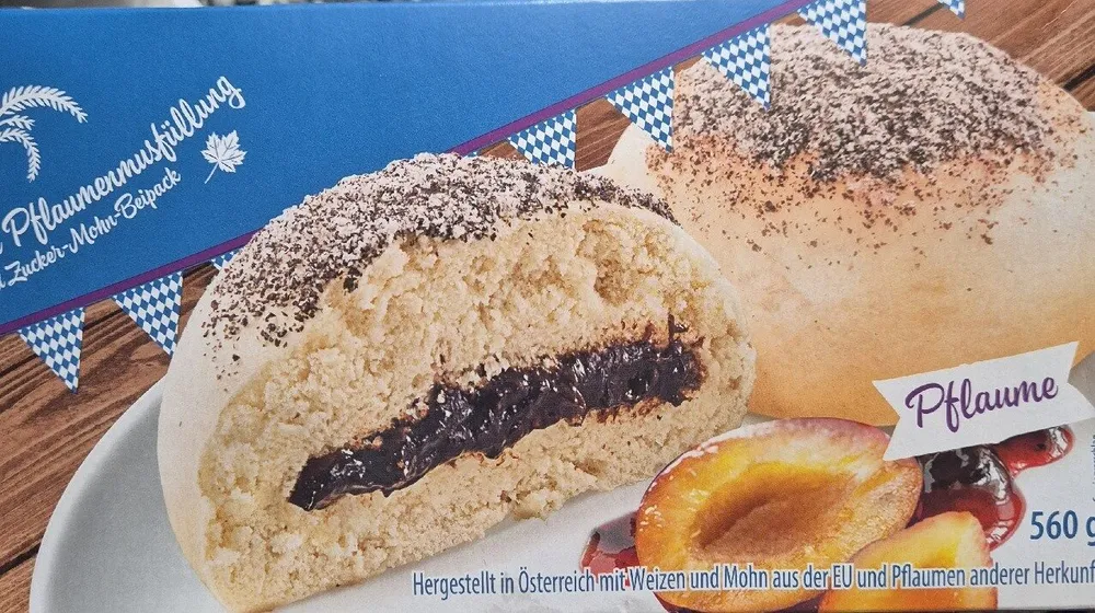 3 Riesen-Germknödel - Pflaumenmus-Füllung
