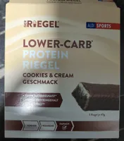 LOWER-CARB PROTEIN RIEGEL COOKIES & CREAM GESCHMACK