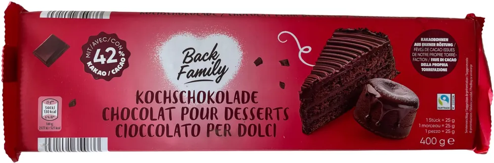 Kochschokolade 42%
