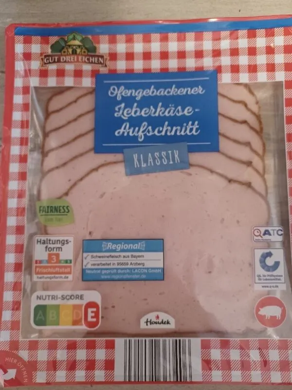 Leberkäse-Aufschnitt