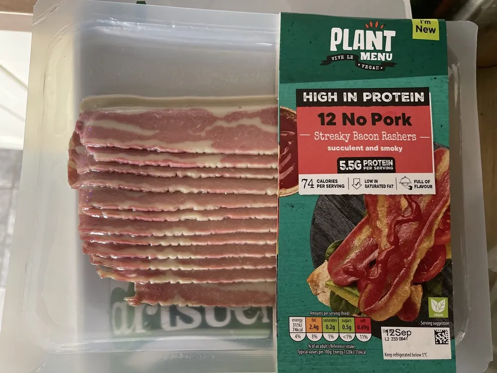 No Pork Streaky Bacon Rashers
