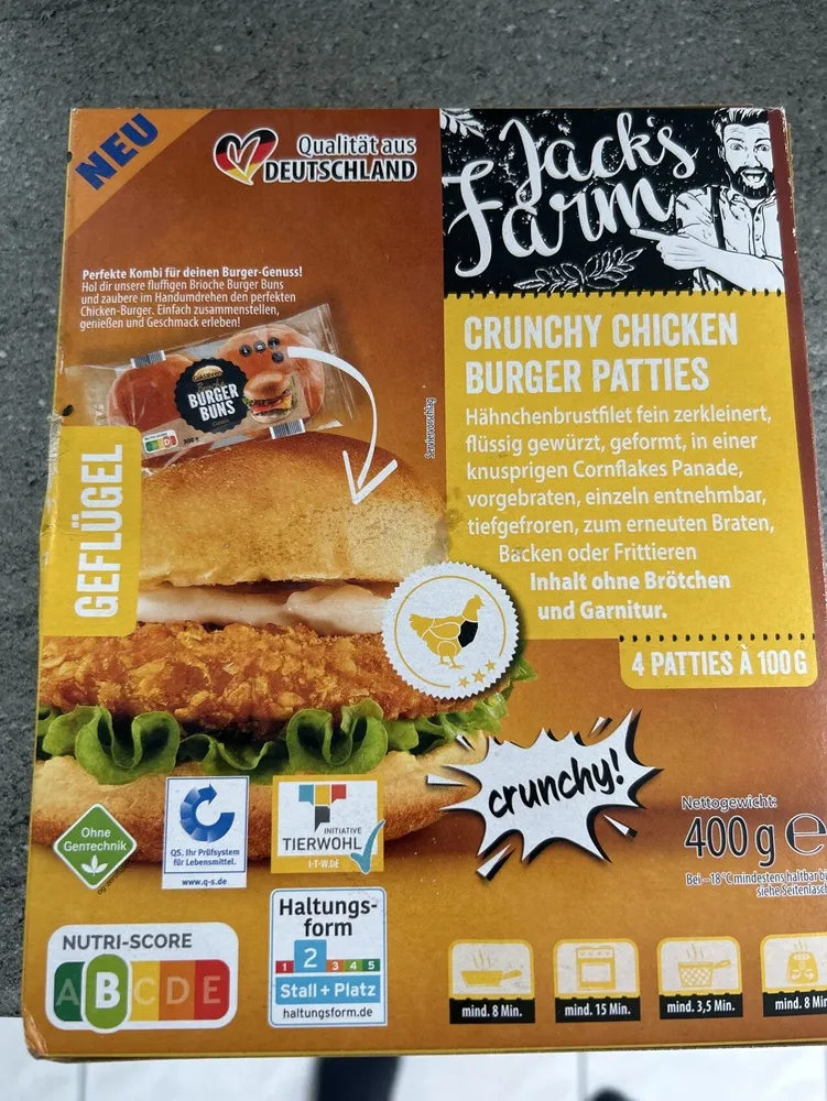 Crunchy Chicken Burger Patties