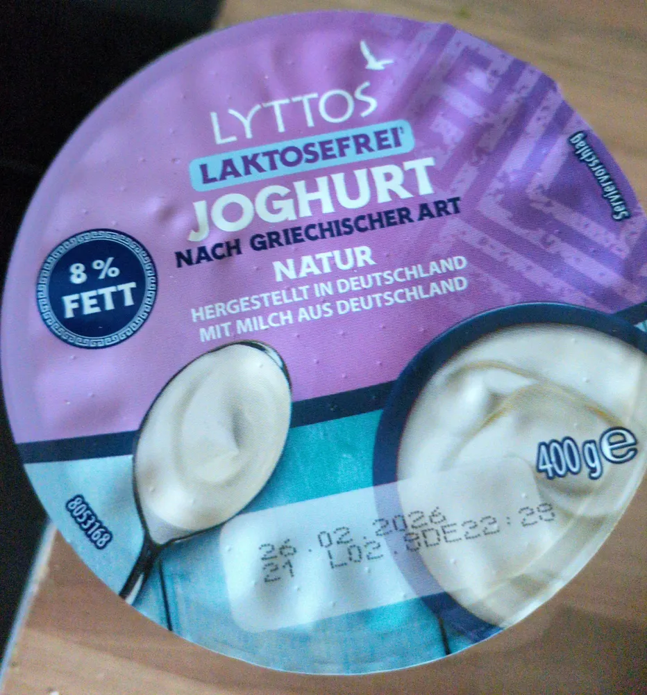 Jogurt nach Griechischer Art Laktosefrei 8%