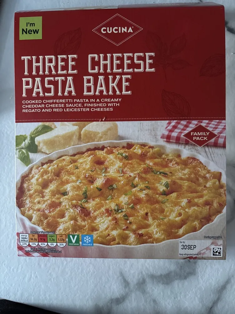 Three Cheese Pasta Bake