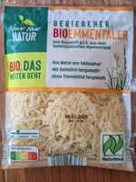 Bio Emmentaler gerieben