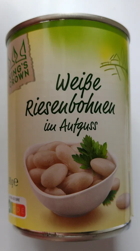 Weisse Riesenbohnen im Aufguss