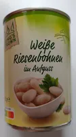 Weisse Riesenbohnen im Aufguss
