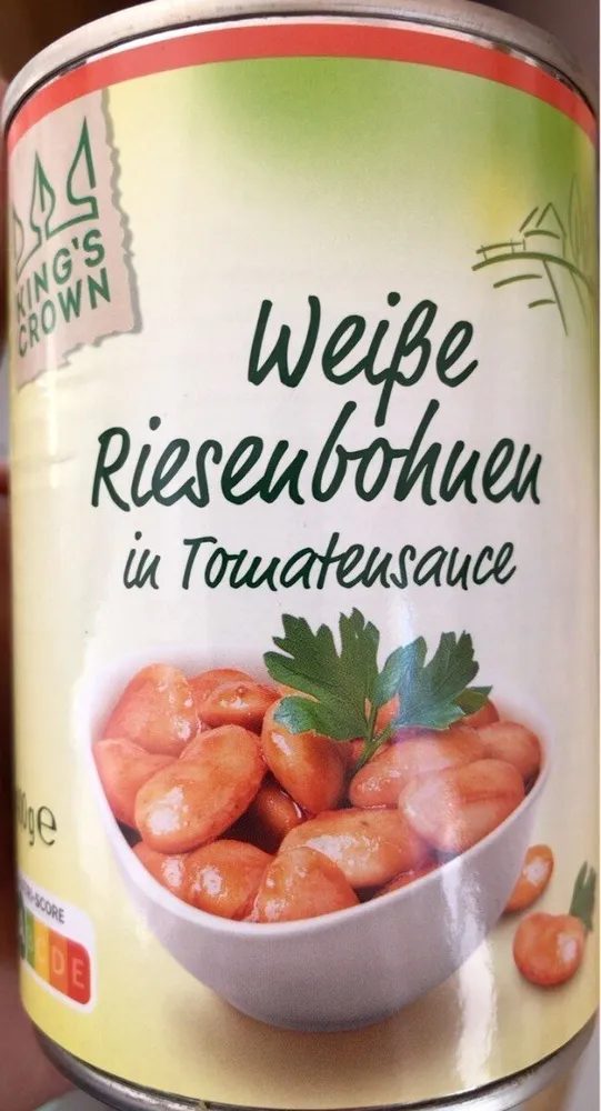 Weiße Riesenbohnen in Tomatensauce