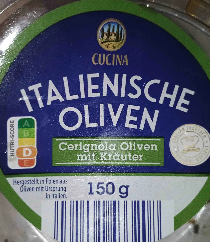Italienische Oliven - Cerignola Oliven mit Kräuter