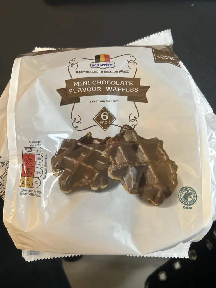Mini Chocolate Flavour Waffles