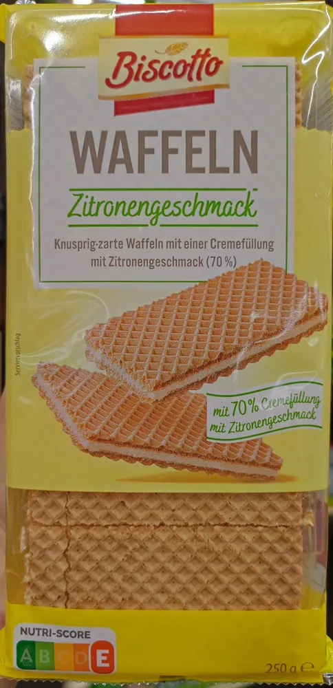 Zitronen Waffeln