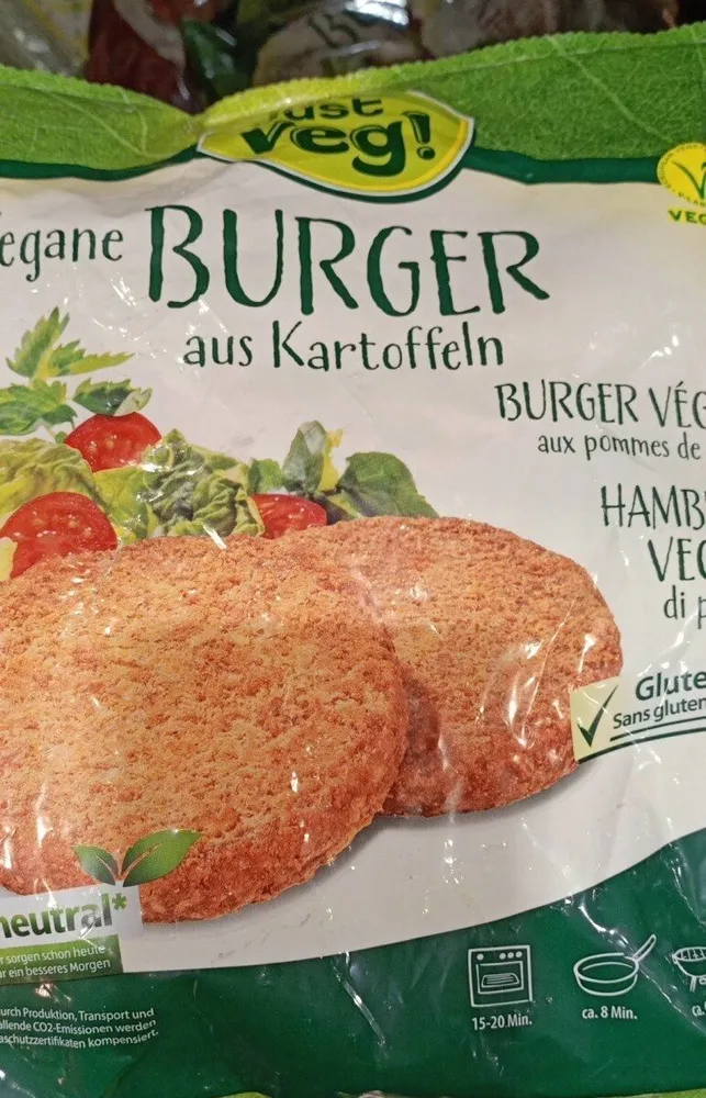 Burger aus Kartoffeln vegan