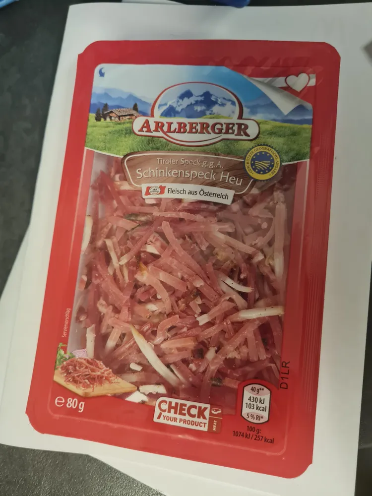 Schinkenspeck Heu