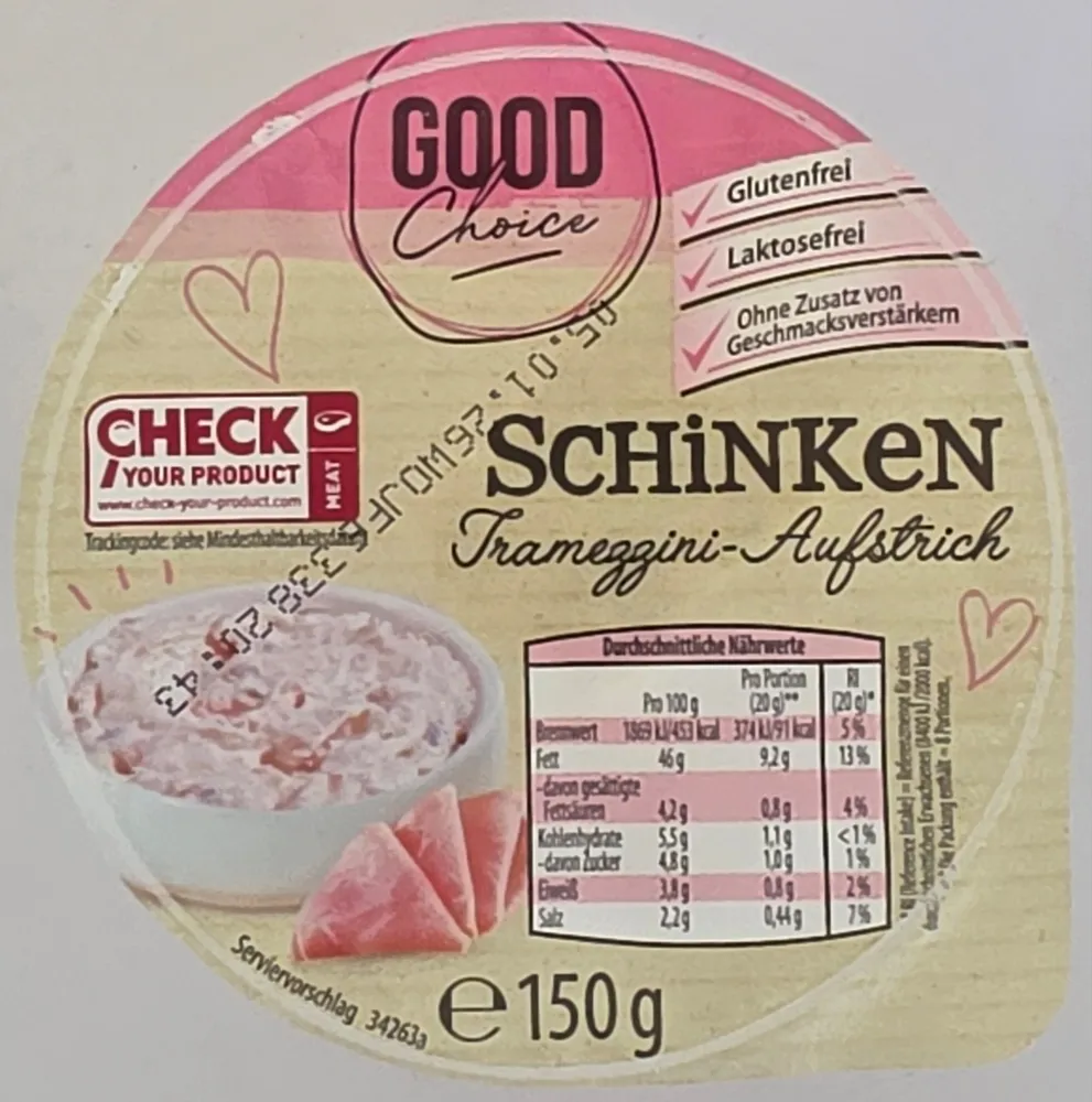 Schinken'Tramezzini-Aufstrich
