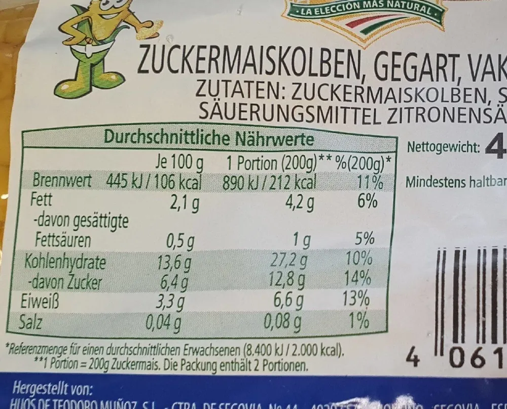 Zuckermaiskolben