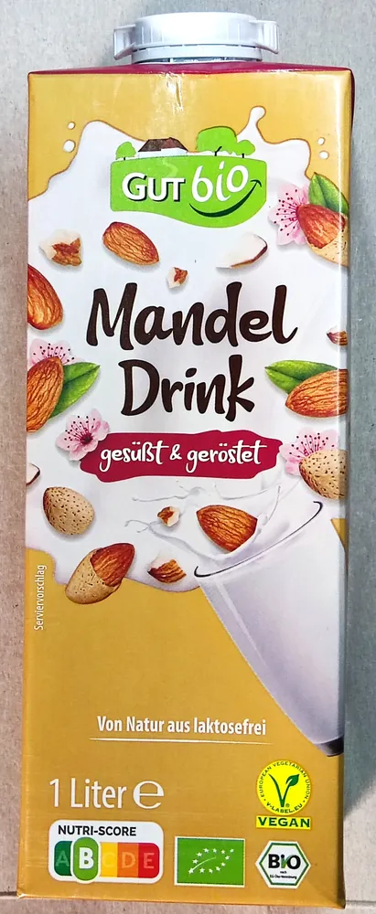 Bio-Mandeldrink gesüßt & geröstet