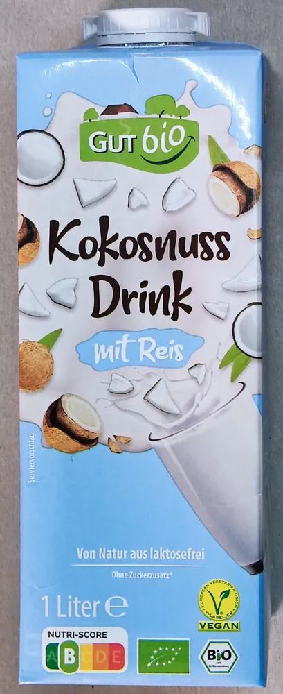 Bio-Kokosnussdrink mit Reis