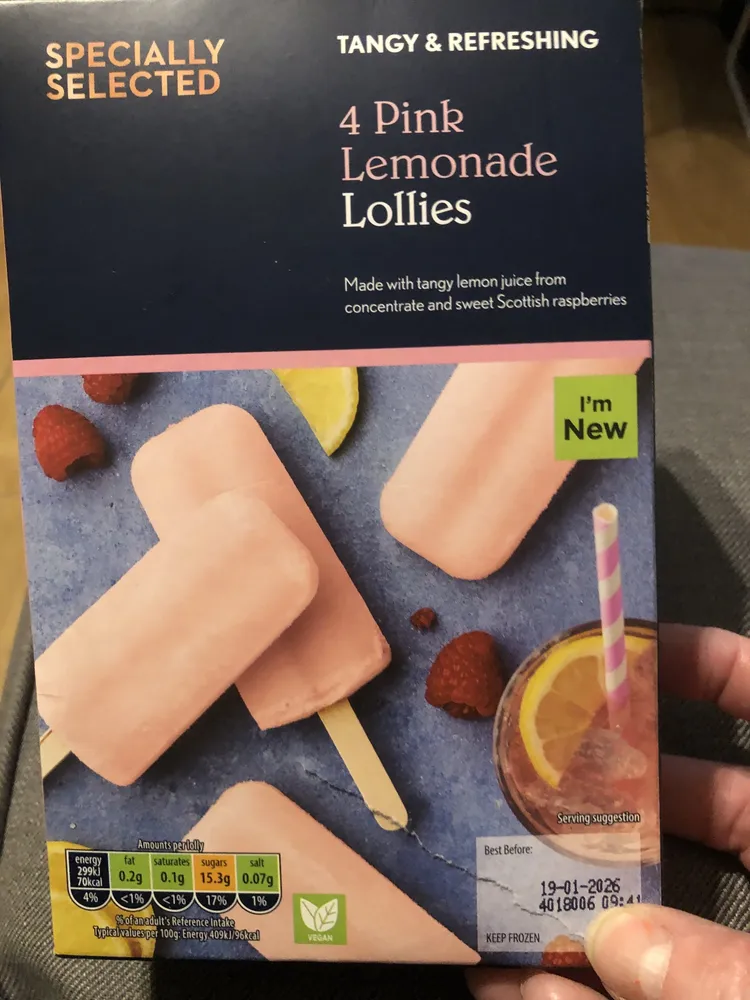 Pink Lemonade Lollies