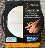 THUNFISCH in Rapsöl mit schwarzem Pfeffer und Zitronengeschmack