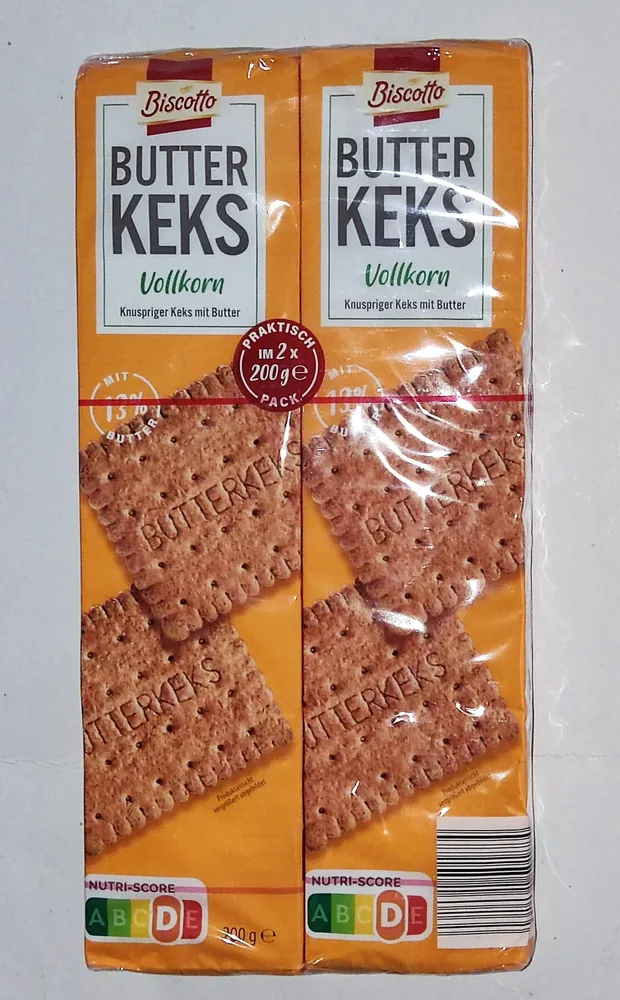 Butterkeks Vollkorn 2er-Pack