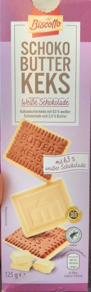 Schokobutterkeks - Weiße Schokolade