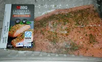 Lachsfilet-Seite mit Haut - mediterran