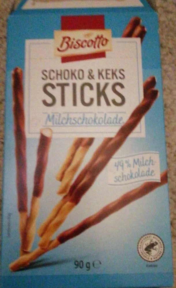 Schoko & Keks Sticks - Milchschokolade