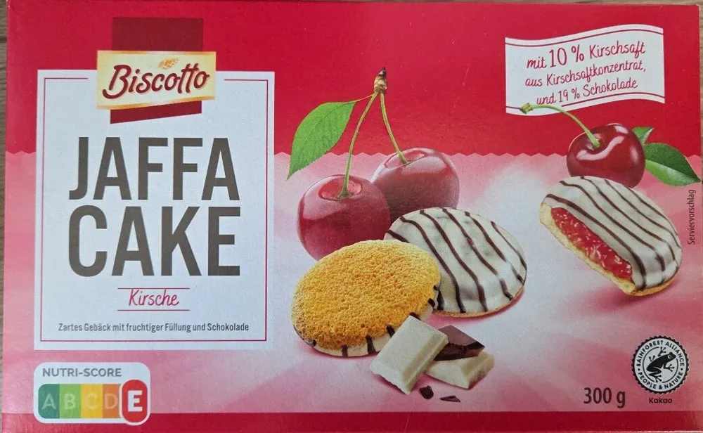 Jaffa cakes Kirsche
