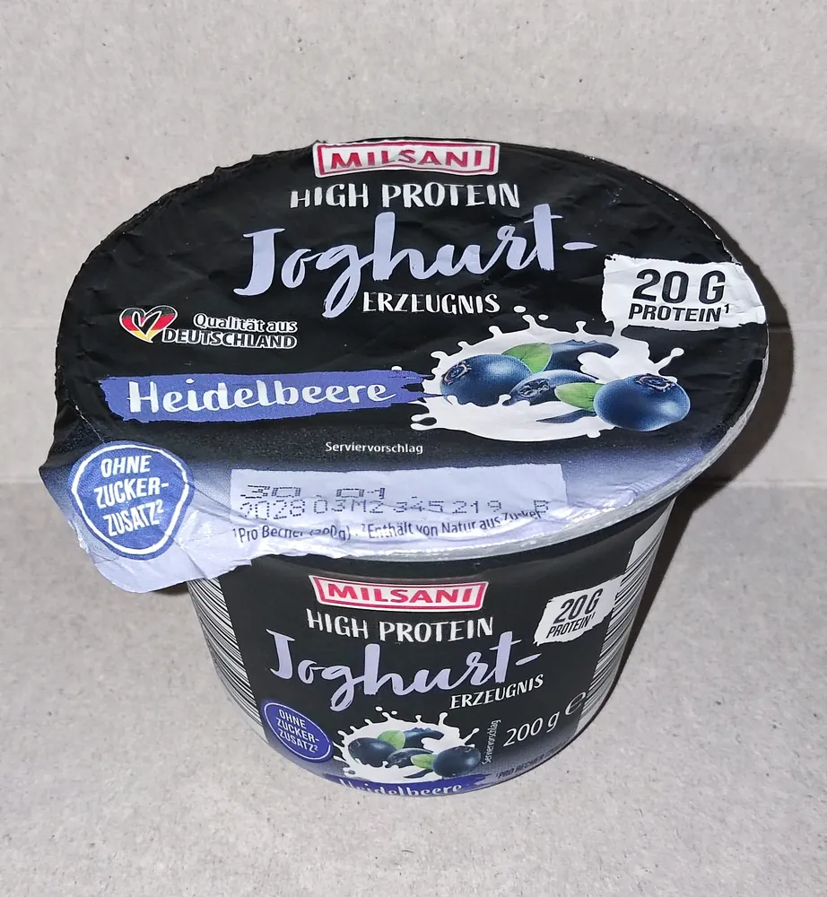 High-Protein-Joghurterzeugnis - Heidelbeere
