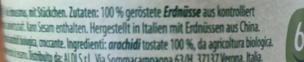 Erdnussmus Crunchy