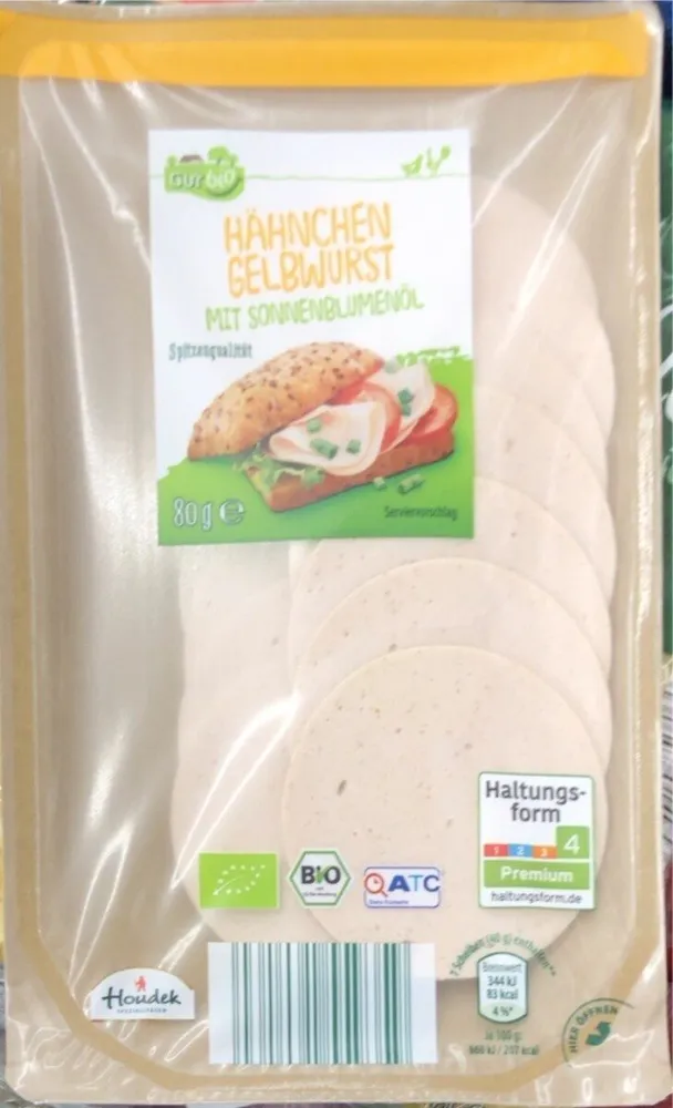 Bio-Hähnchen Gelbwurst