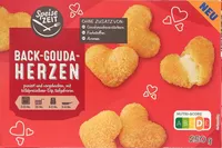 Back-Gouda-Herzen mit Wilpreiselbeer-Dip