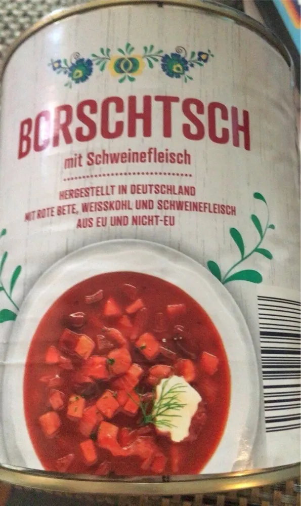 Borschtsch mit Schweinefleisch
