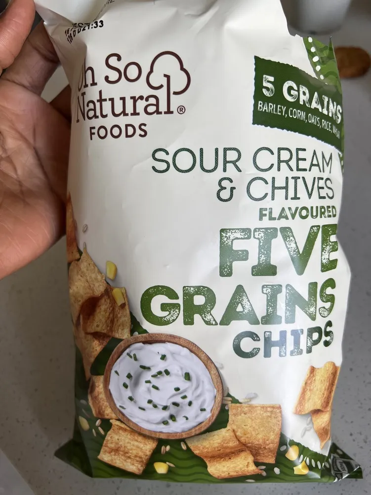 Sour Cream & Chives Flavoured Five Grains Chips