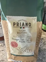 Tri-Color Rotini Pasta Product with Dried Vegetables