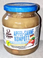 Apfel-Sahne-Kompott mit Mandeln und Vanille