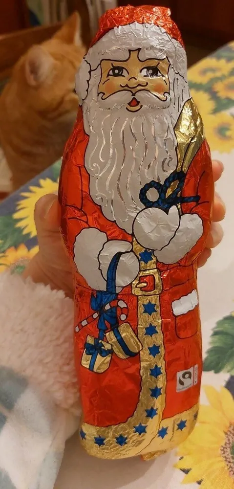Babbo natale di cioccolata