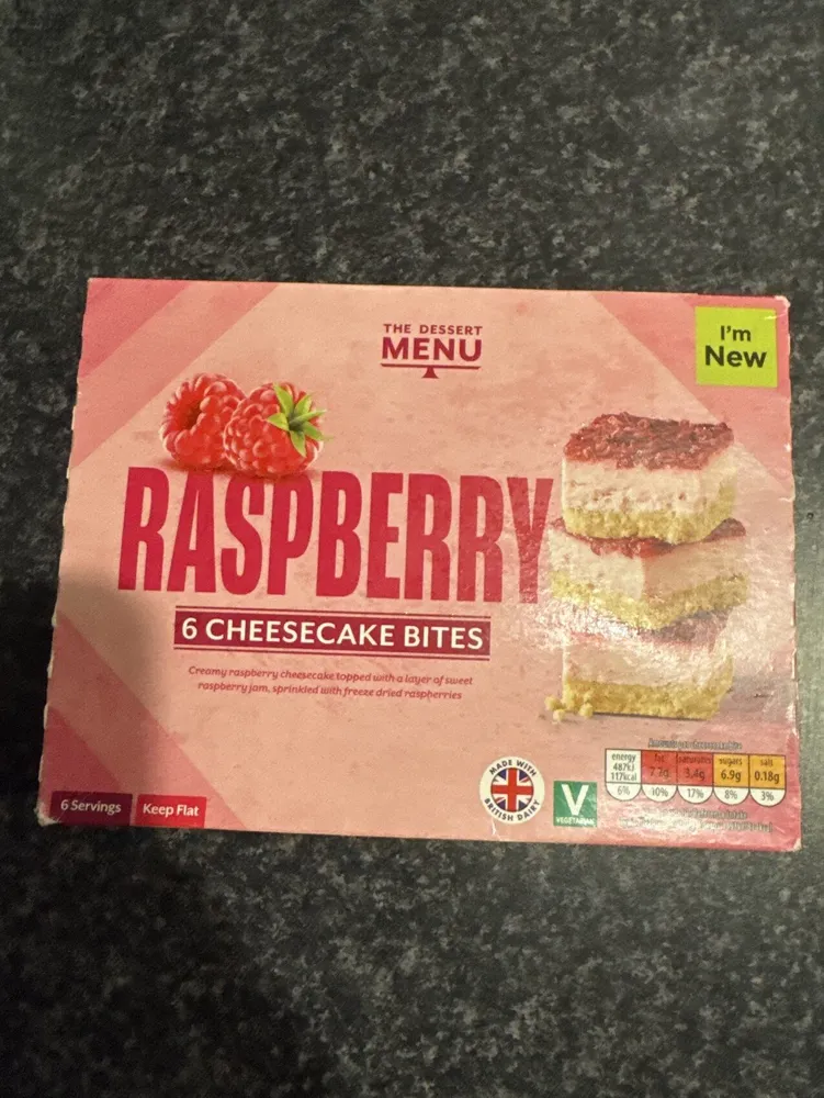 The Dessert Menu Raspberry Cheesecake Bites