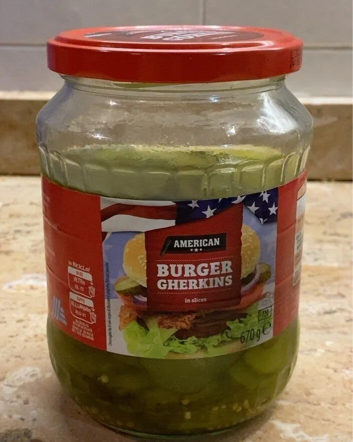 Burger gherkins