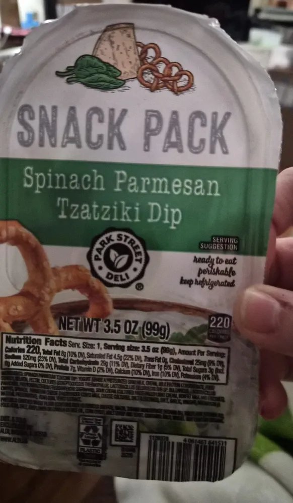 Spinach Parmesan Tzatziki Dip