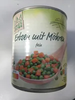 Erbsen mit Möhren, fein
