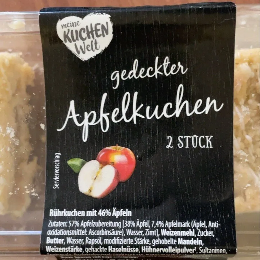 gedeckter Apfelkuchen