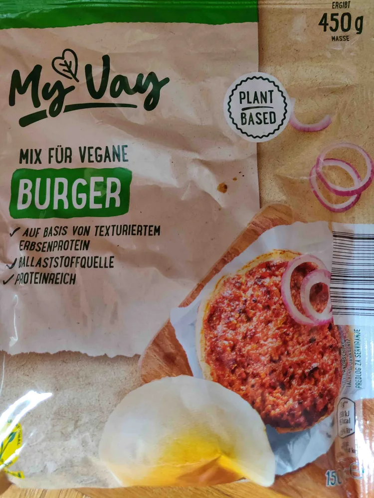 Mix für vegane Burger
