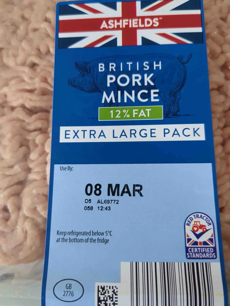 12% Fat British Pork Mince
